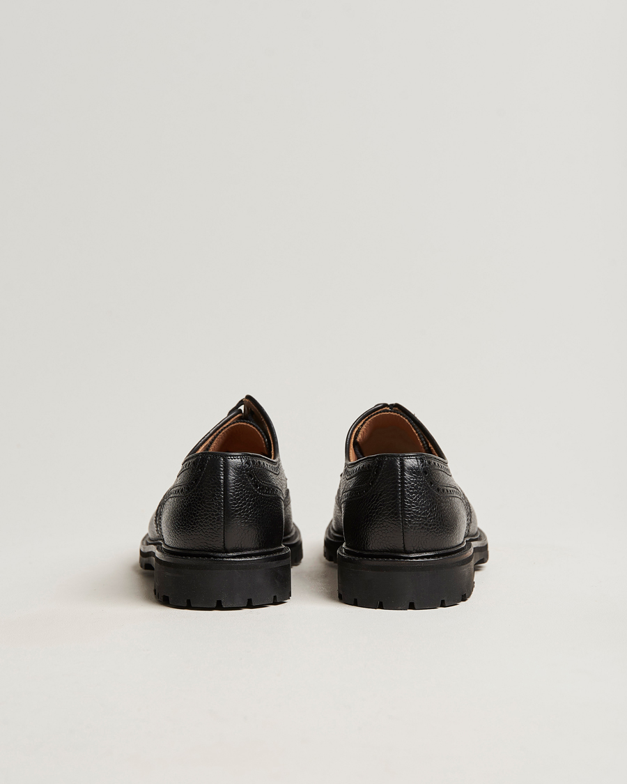 Mies | Derby-kengät | Crockett & Jones | Pembroke Derbys Scotch Grain Vibram Black Calf