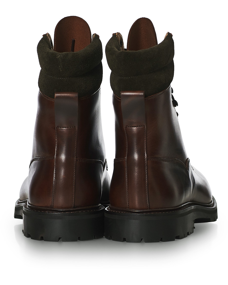Mies | Crockett & Jones Ross Boot Vibram Sole Dark Brown Waxed Calf | Crockett & Jones | Ross Boot Vibram Sole Dark Brown Waxed Calf