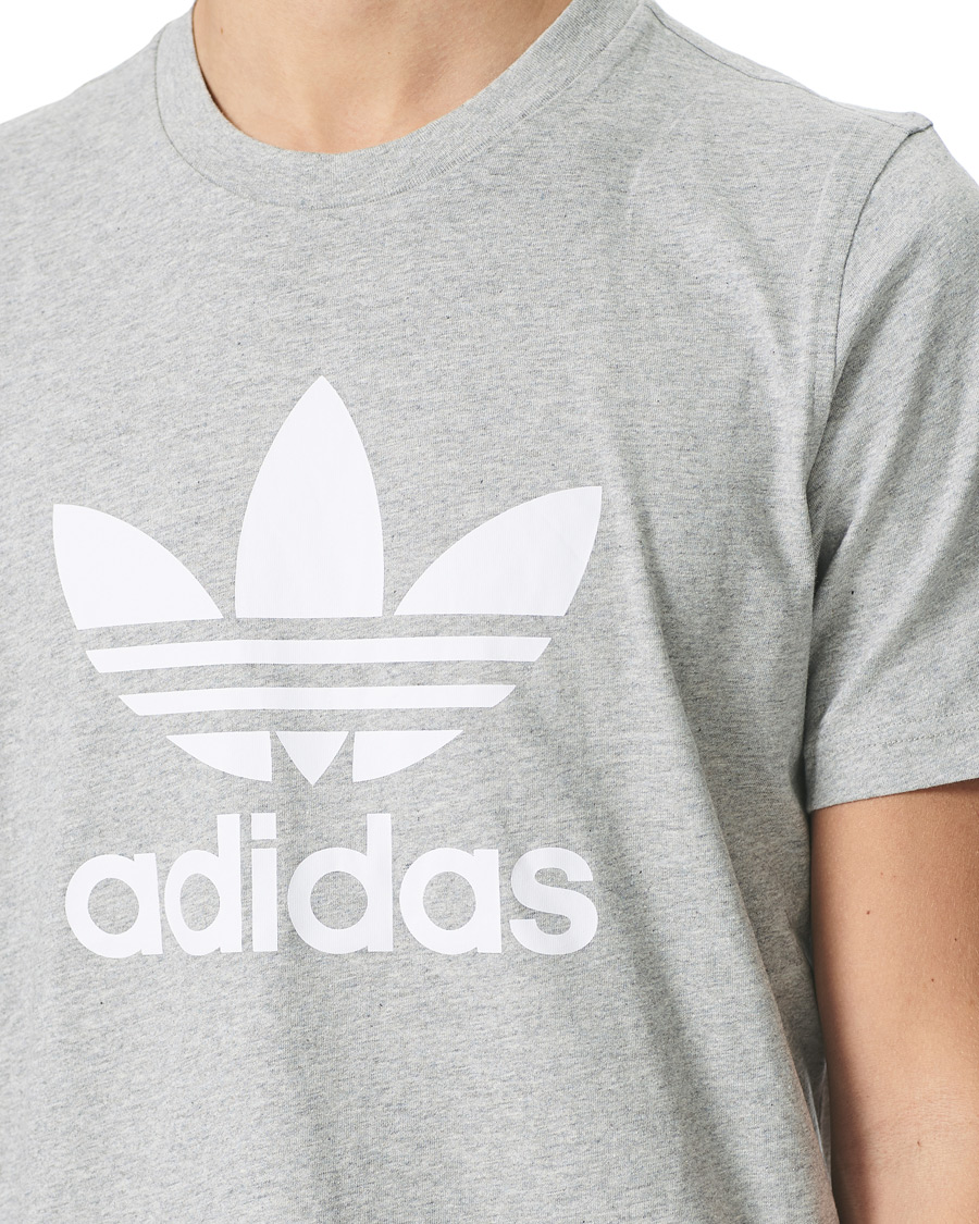 Mies | T-paidat | adidas Originals | Trefoil Tee Grey Melange