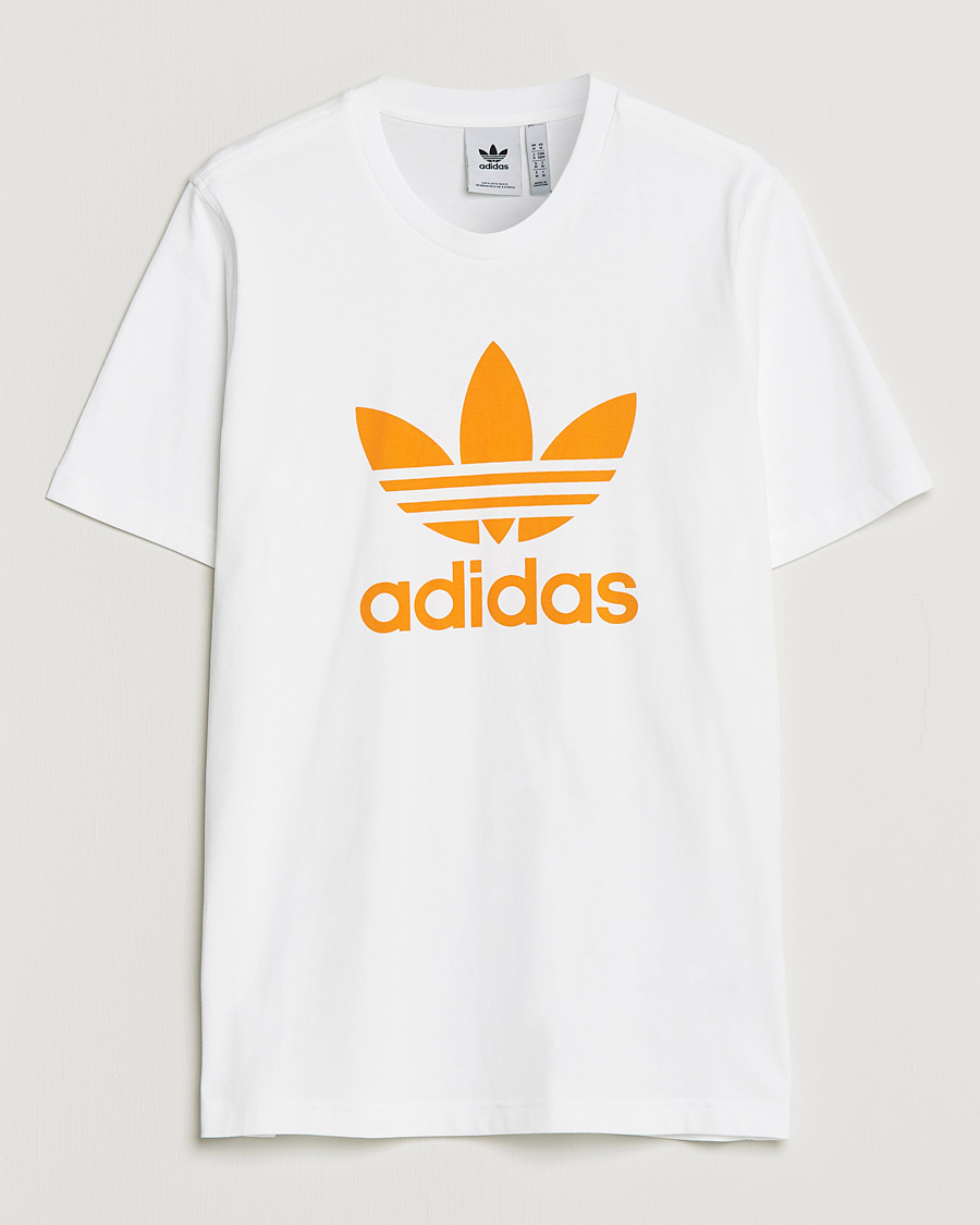 Mies | T-paidat | adidas Originals | Trefoil Crew Neck Tee White/Orange