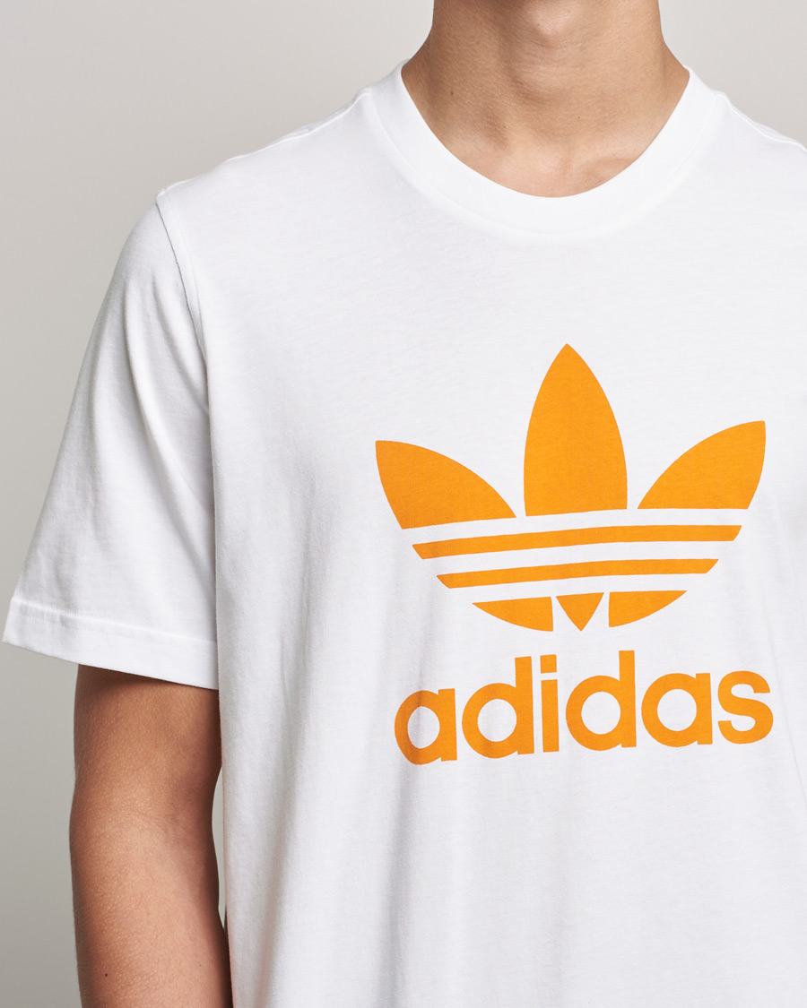 Mies | T-paidat | adidas Originals | Trefoil Crew Neck Tee White/Orange