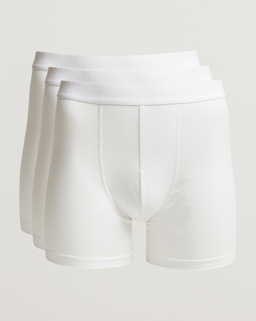 Mies | Alusvaatteet | Bread & Boxers | 3-Pack Long Boxer Brief White
