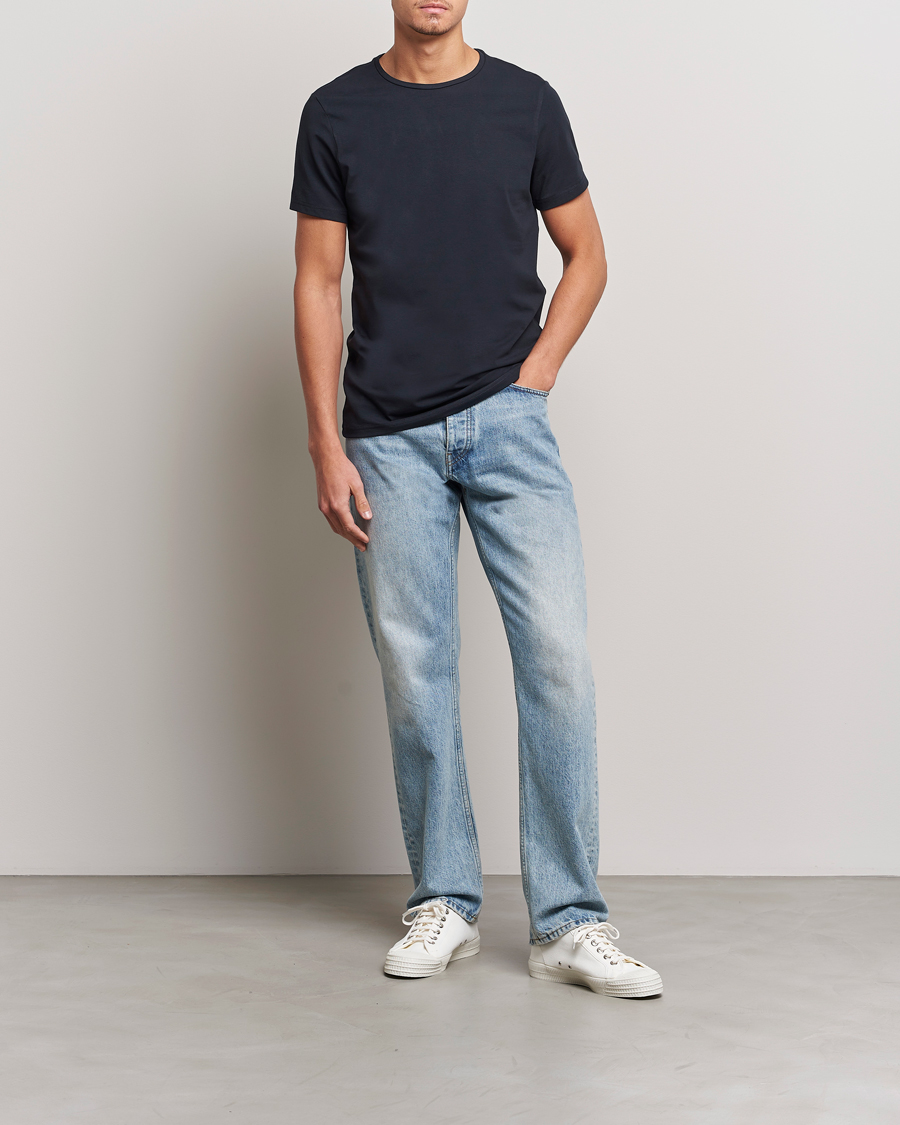 Mies | T-paidat | Bread & Boxers | 2-Pack Crew Neck Tee Dark Navy