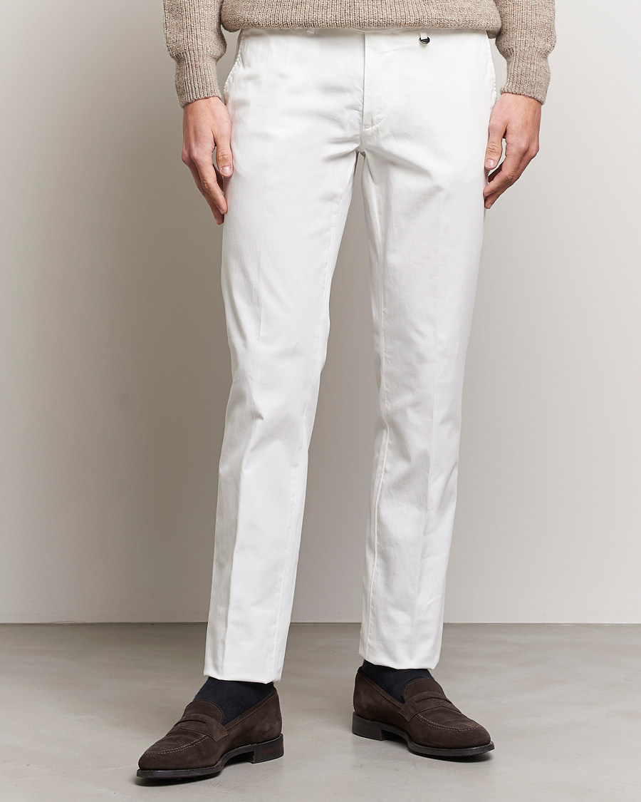 Mies | Canali | Canali | Cotton Stretch Chinos Optical White