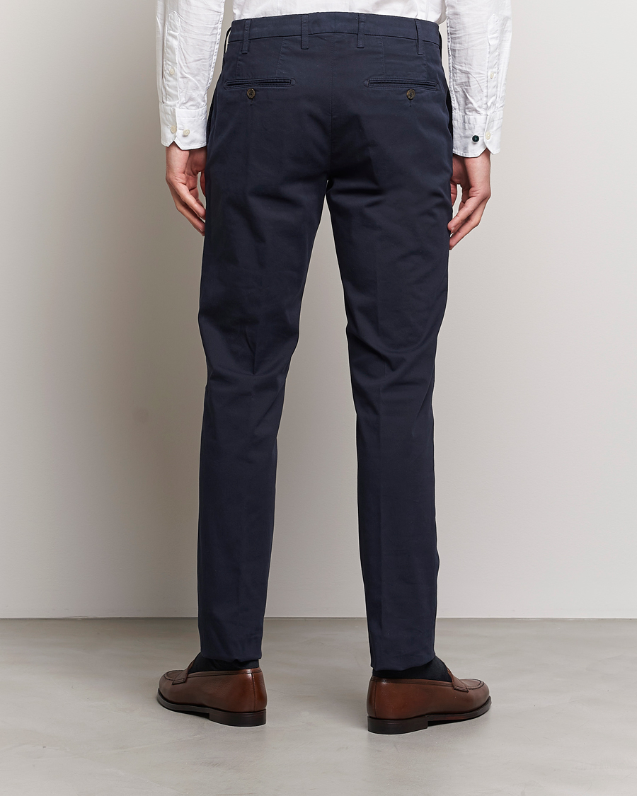 Mies | Housut | Canali | Cotton Stretch Chinos Navy
