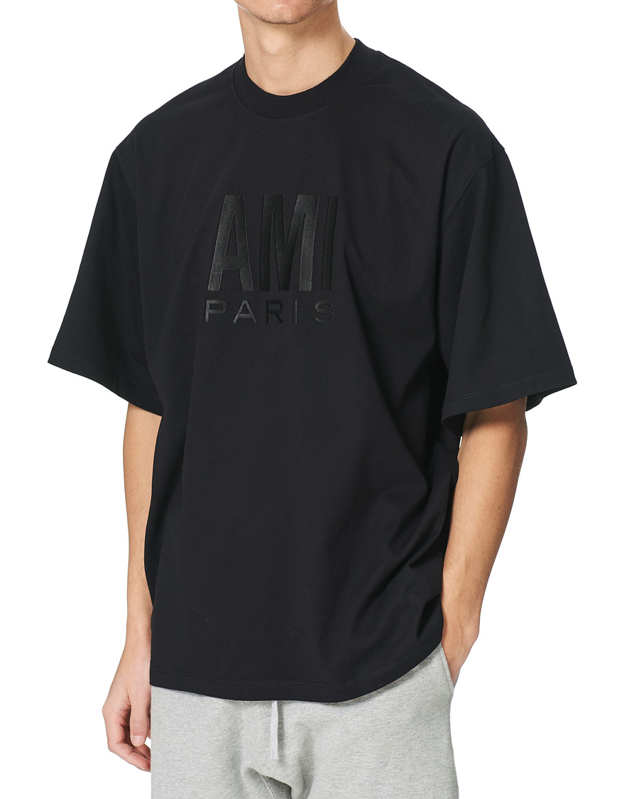 Mies | T-paidat | AMI | Oversize Logo Tee Black