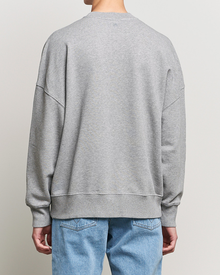 Mies | Puserot | AMI | Oversize Logo Sweatshirt Heather Grey