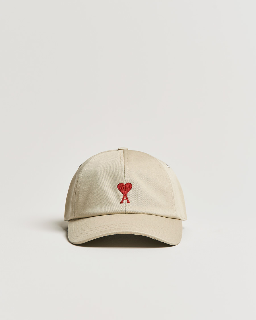 Mies | AMI Heart Logo Baseball Cap Beige | AMI | Heart Logo Baseball Cap Beige