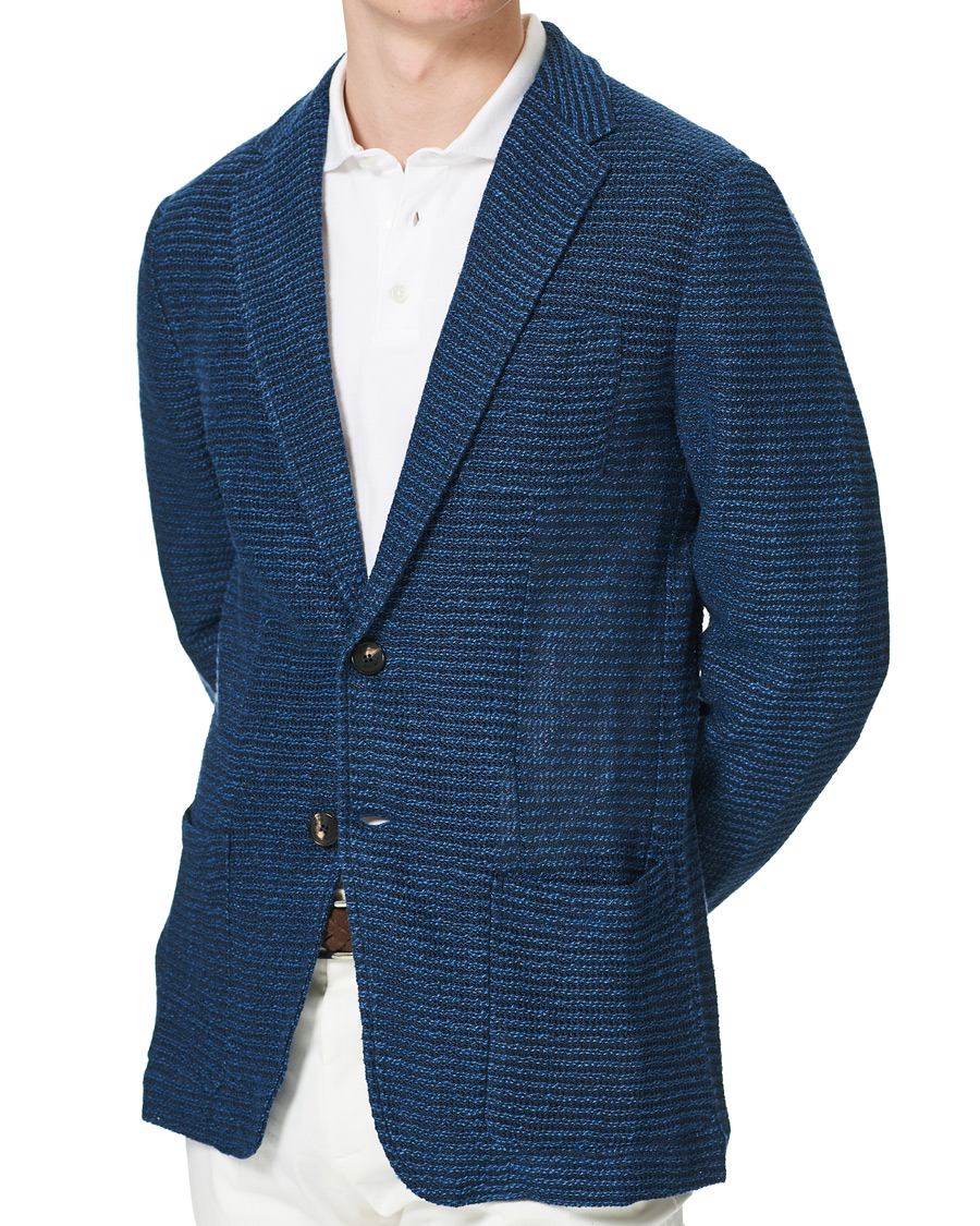 Mies | Pikkutakit | Etro | Jacquard Jersey Blazer Navy