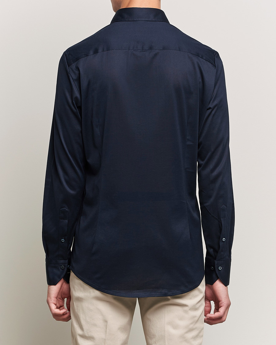 Mies | Kauluspaidat | Stenströms | Slimline Jersey Button Down Shirt Navy