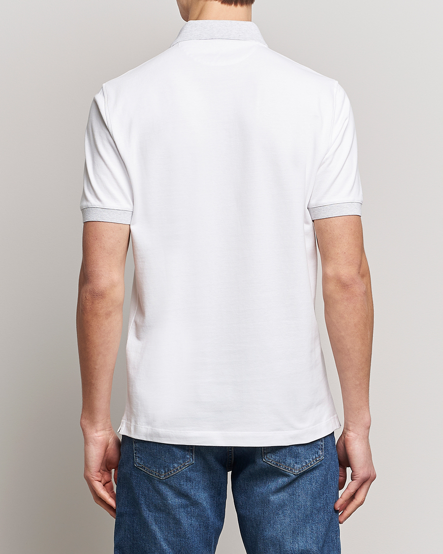 Mies | Pikeet | Brunello Cucinelli | Short Sleeve Polo Piquet White