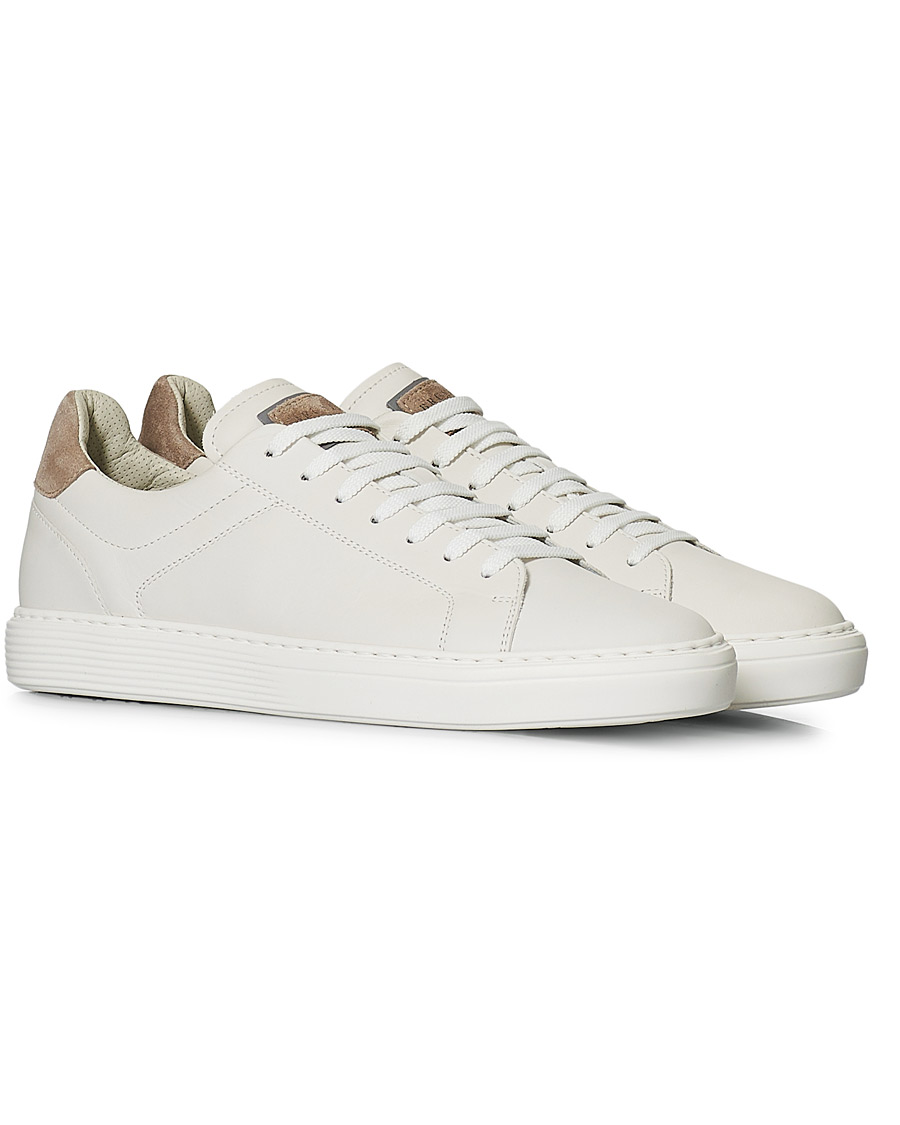 Mies | Brunello Cucinelli Plain Sneaker White Calf | Brunello Cucinelli | Plain Sneaker White Calf
