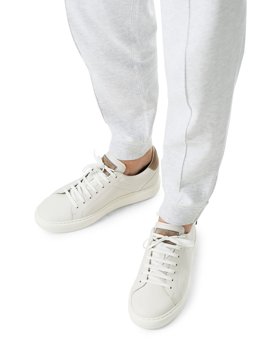 Mies | Brunello Cucinelli Plain Sneaker White Calf | Brunello Cucinelli | Plain Sneaker White Calf