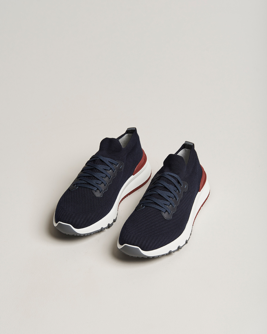 Mies | Tennarit | Brunello Cucinelli | Mesh Running Sneakers Navy