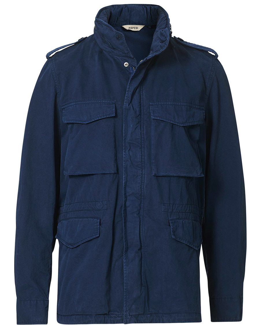 Mies | Takit | Aspesi | Cotton Field Jacket Navy