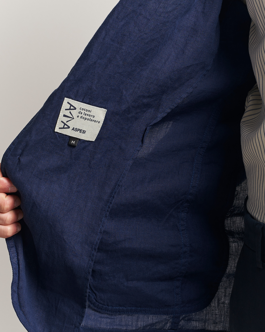 Mies | Pikkutakit | Aspesi | Samuraki Linen Blazer Navy