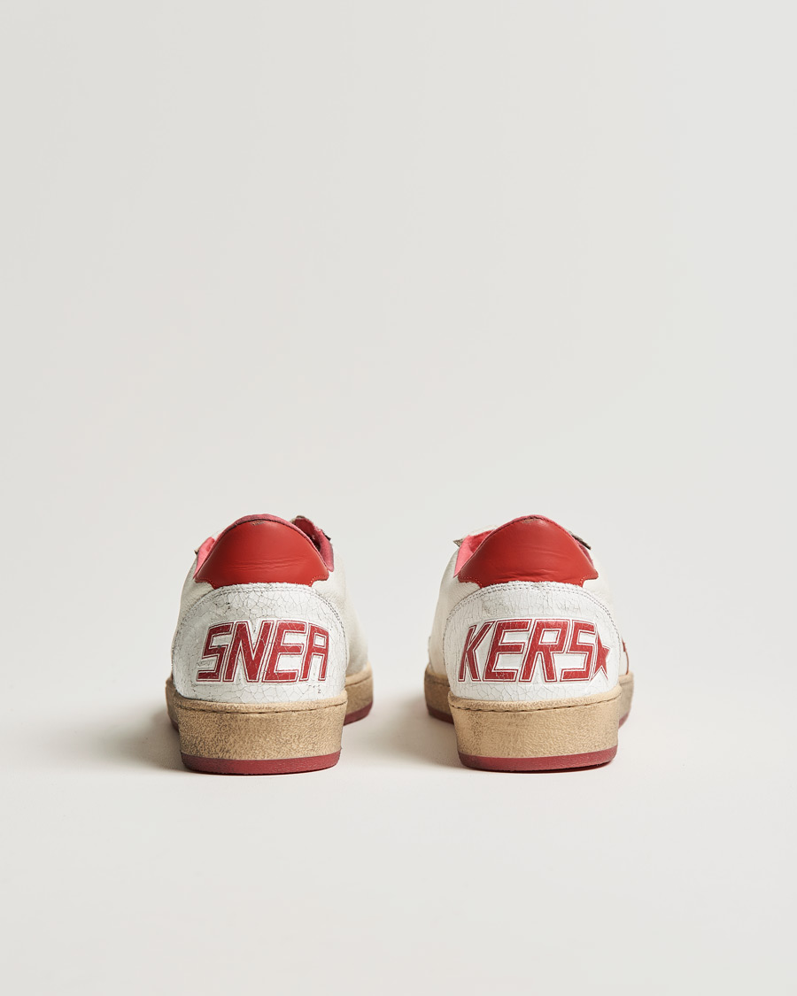 Mies | Golden Goose Deluxe Brand Ball Star Sneakers White/Red | Golden Goose | Deluxe Brand Ball Star Sneakers White/Red