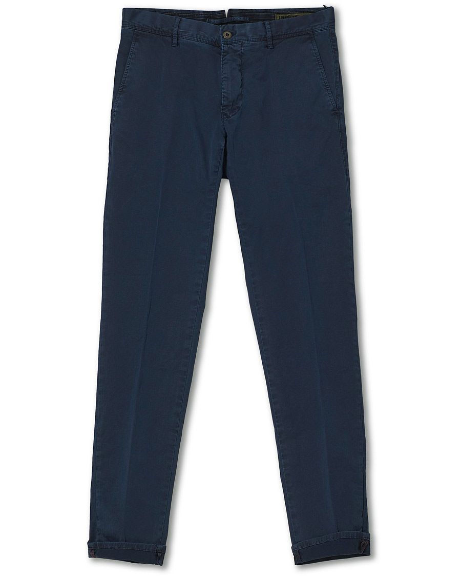 Mies | Housut | Incotex | Slim Fit Garment Dyed Slacks Navy