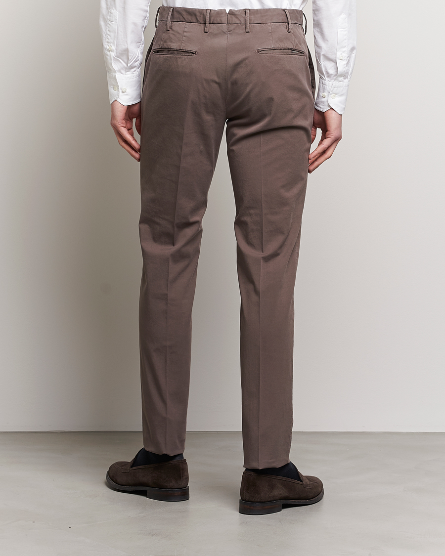 Mies | Housut | Incotex | Slim Fit Comfort Chinos Dark Brown