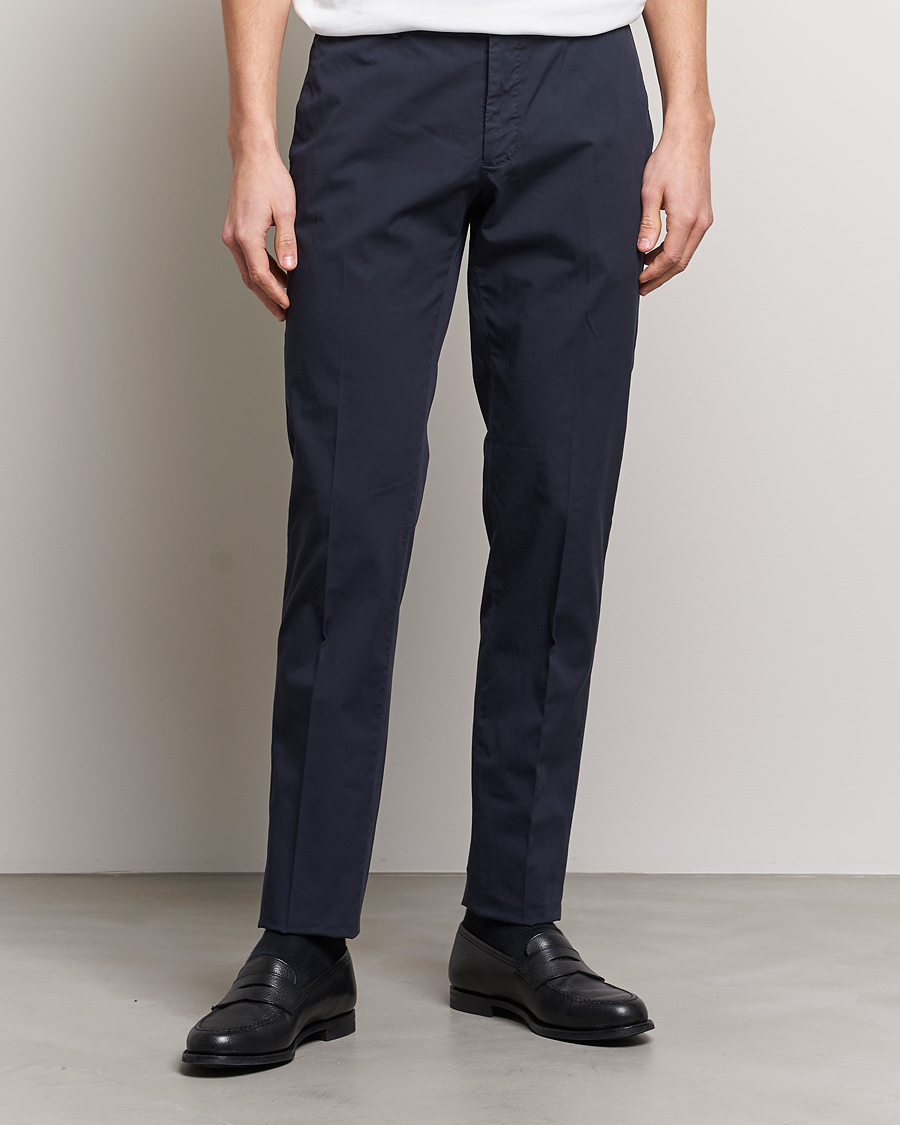 Mies | Housut | Incotex | Slim Fit Comfort Chinos Navy