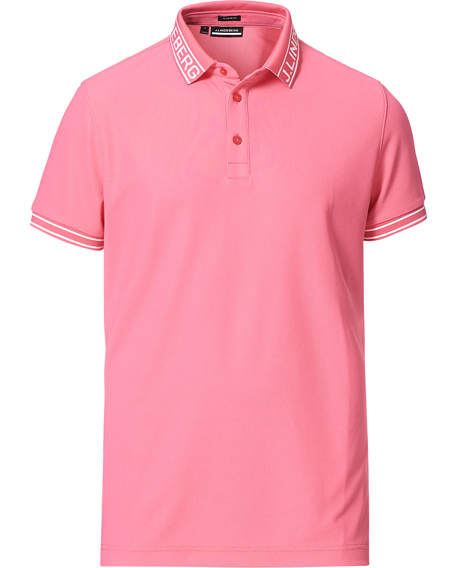 Mies | Pikeet | J.Lindeberg | Austin Regular Golf Polo Hot Pink