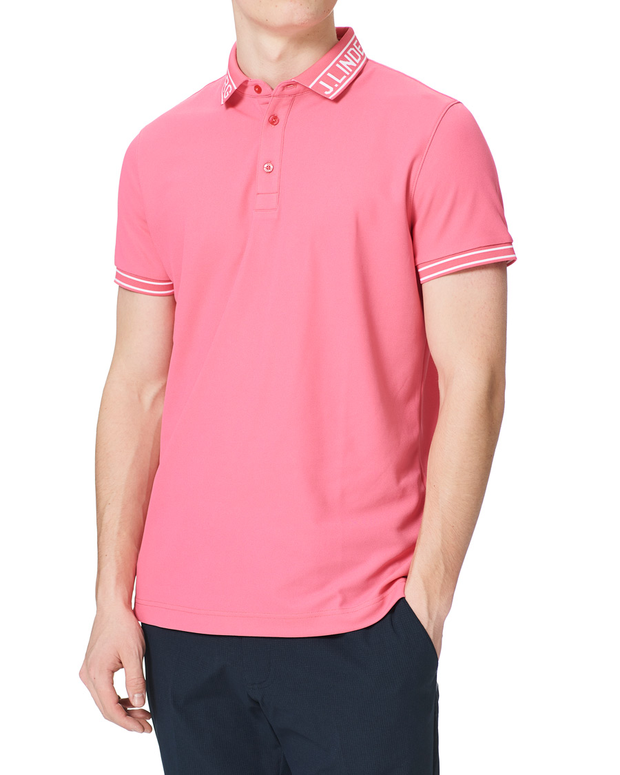 Mies | Pikeet | J.Lindeberg | Austin Regular Golf Polo Hot Pink