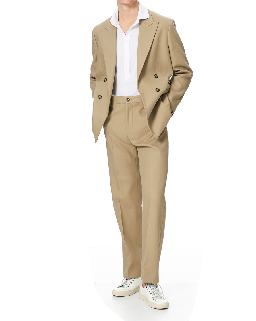 Mies | Housut | J.Lindeberg | Haij Double Weaved Trousers Batique Khaki