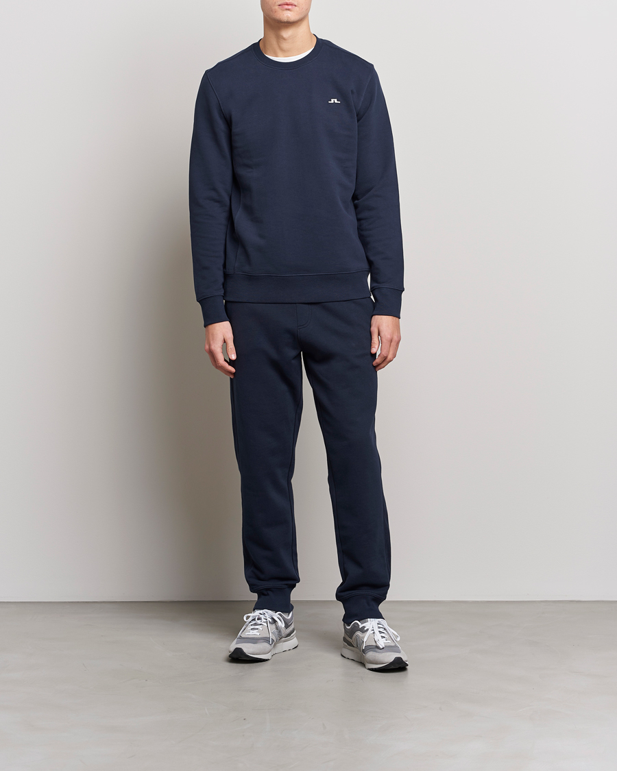 Mies | Puserot | J.Lindeberg | Cal Crew Neck Sweat Navy