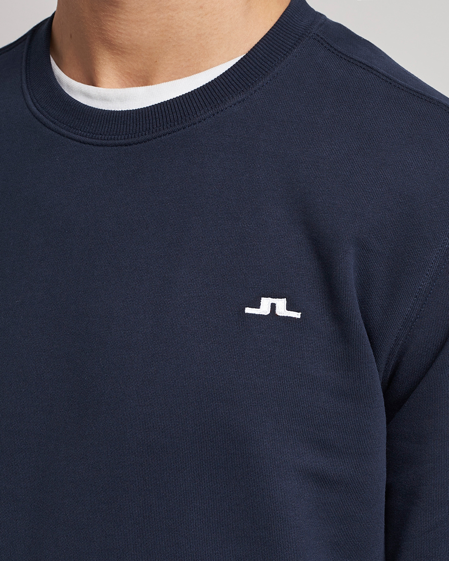 Mies | Puserot | J.Lindeberg | Cal Crew Neck Sweat Navy