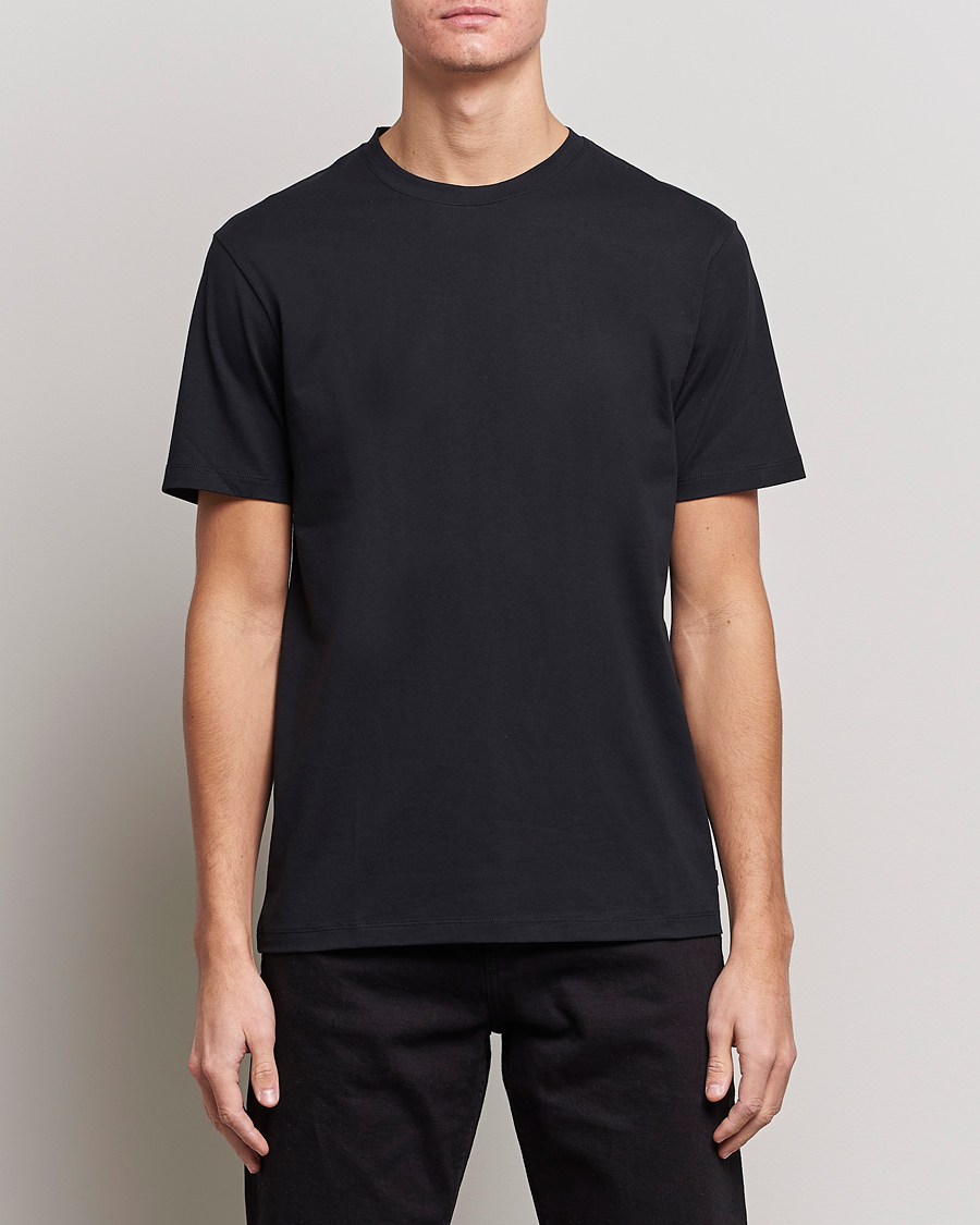 Mies | Mustat t-paidat | J.Lindeberg | Sid Cotton Crew Neck Tee Black