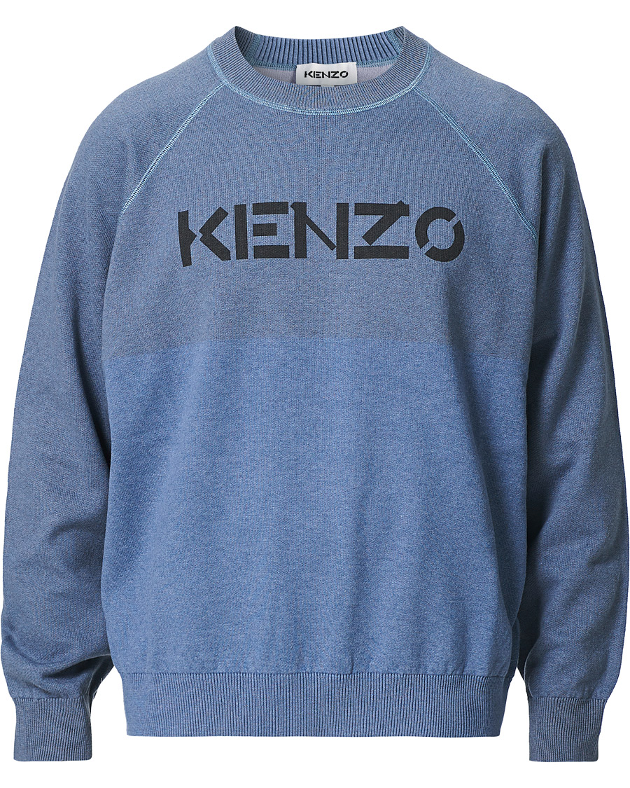 Miehet | Haun tulokset | KENZO | Kezo Garment Dye Sweater Glacier