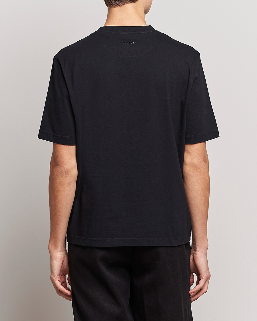 Mies | T-paidat | Lanvin | Embroidered Tonal Logo T-Shirt Black