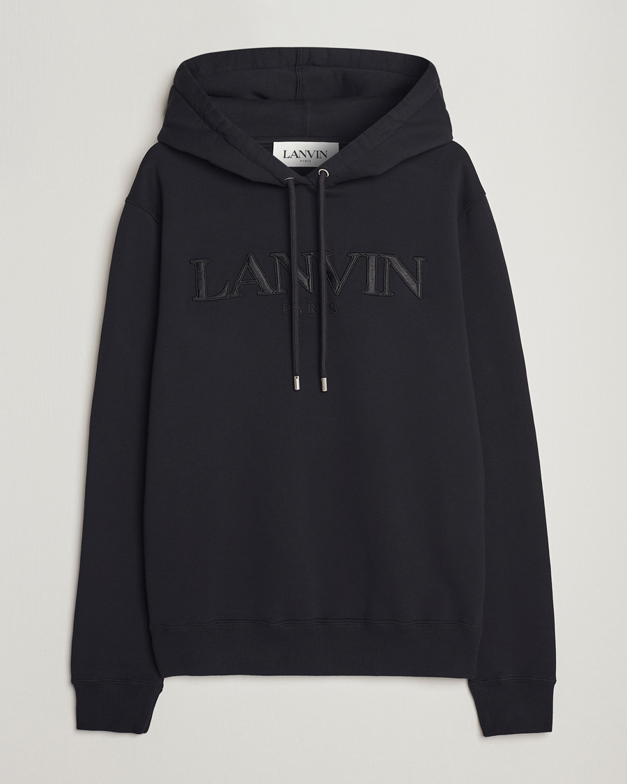 Mies | Puserot | Lanvin | Curb Logo Hoodie Black