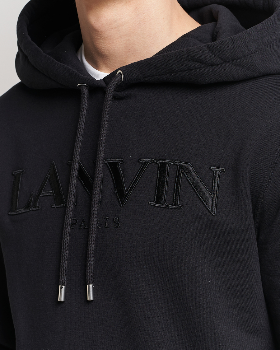 Mies | Puserot | Lanvin | Curb Logo Hoodie Black