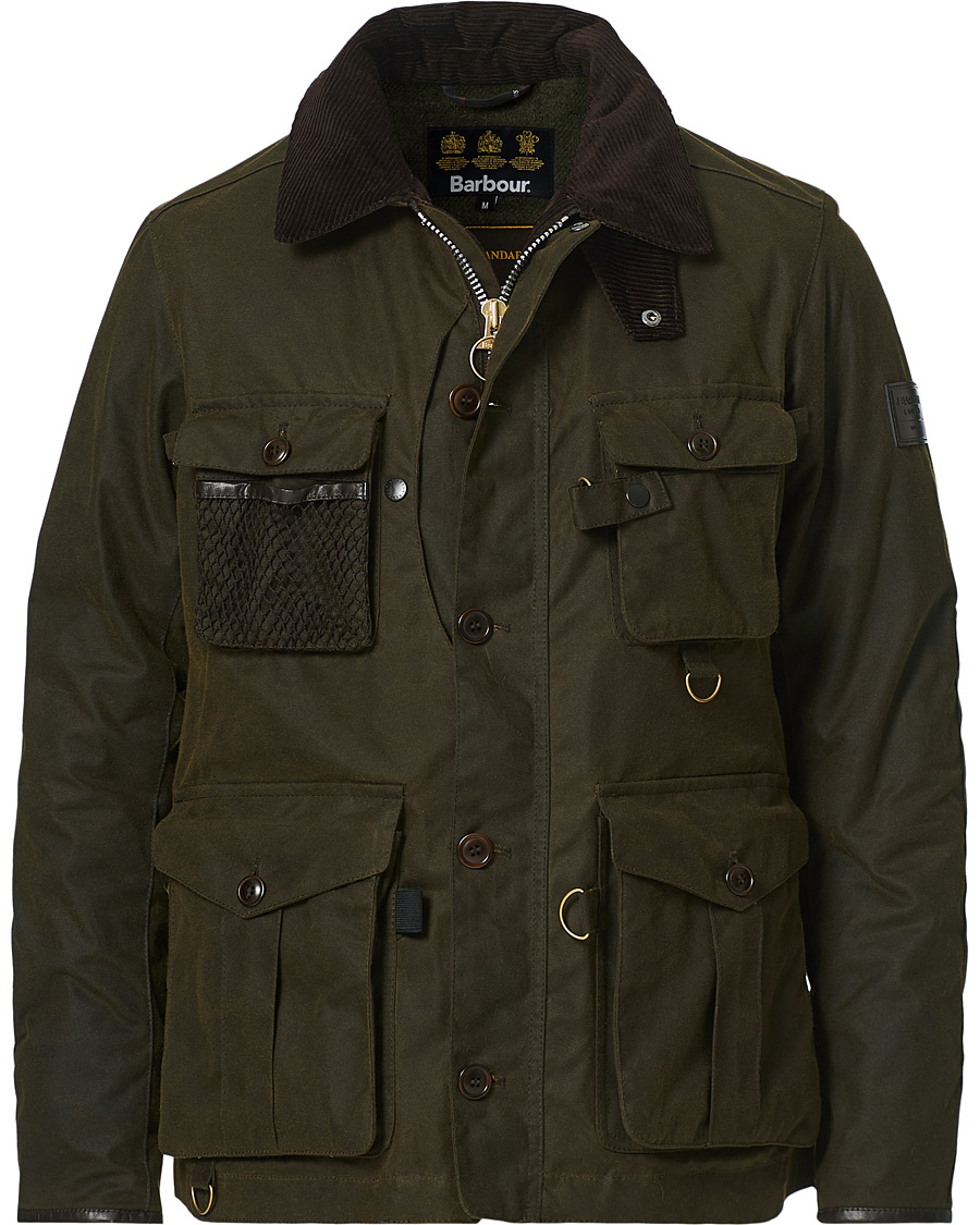 Mies | Takit | Barbour Gold Standard | Grampain Padded Wax Jacket Olive