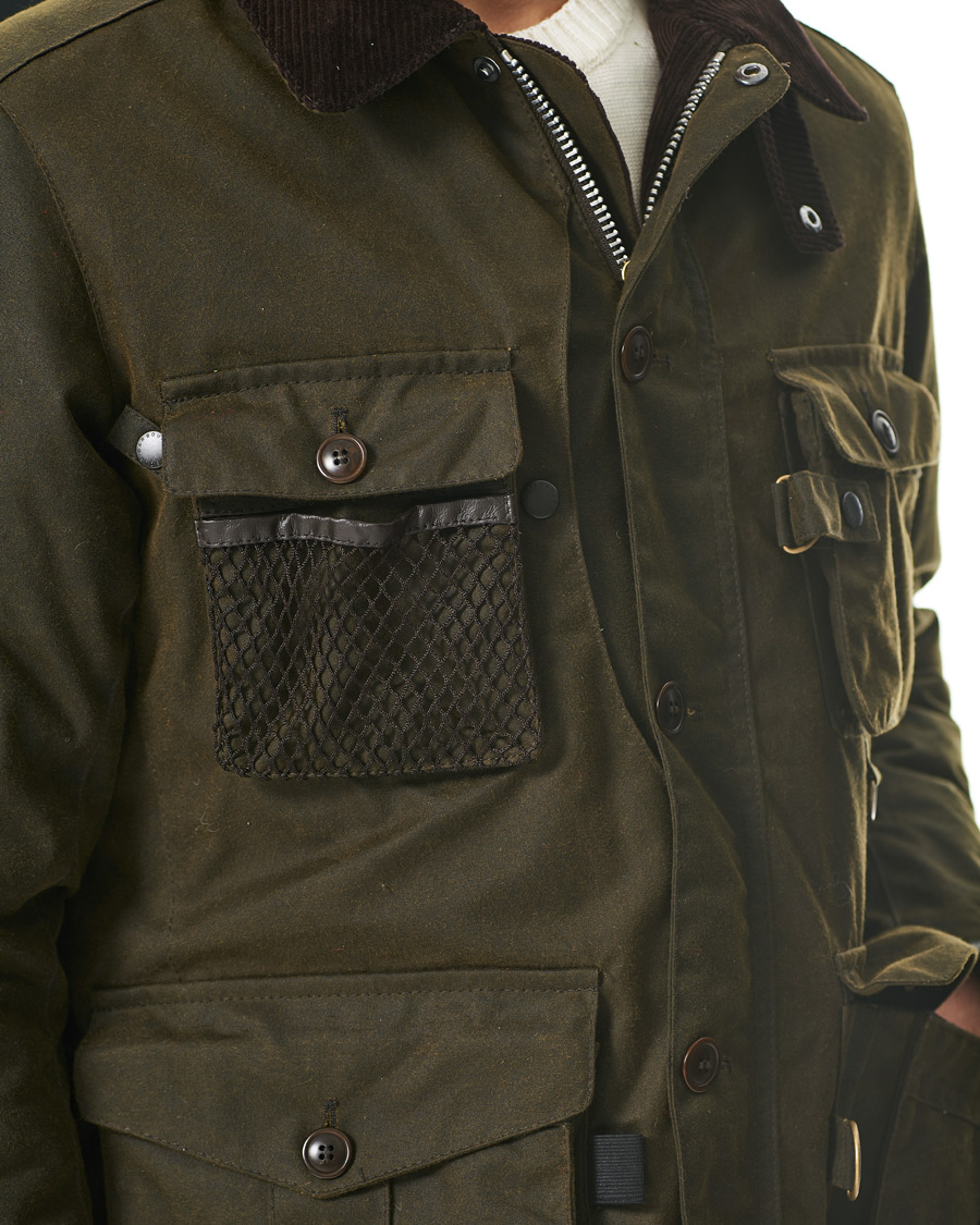 Mies | Takit | Barbour Gold Standard | Grampain Padded Wax Jacket Olive