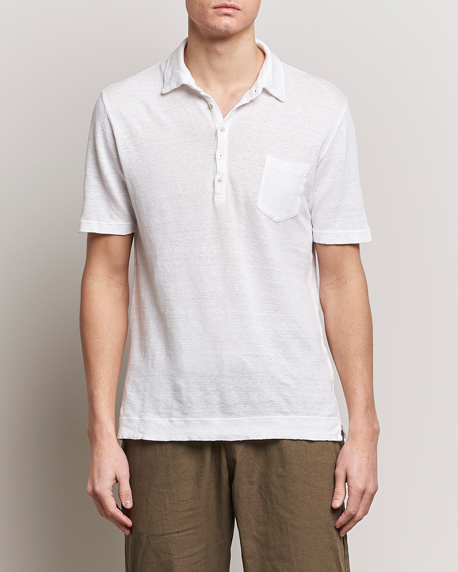 Mies | Pikeet | Massimo Alba | Wembley Linen Polo White