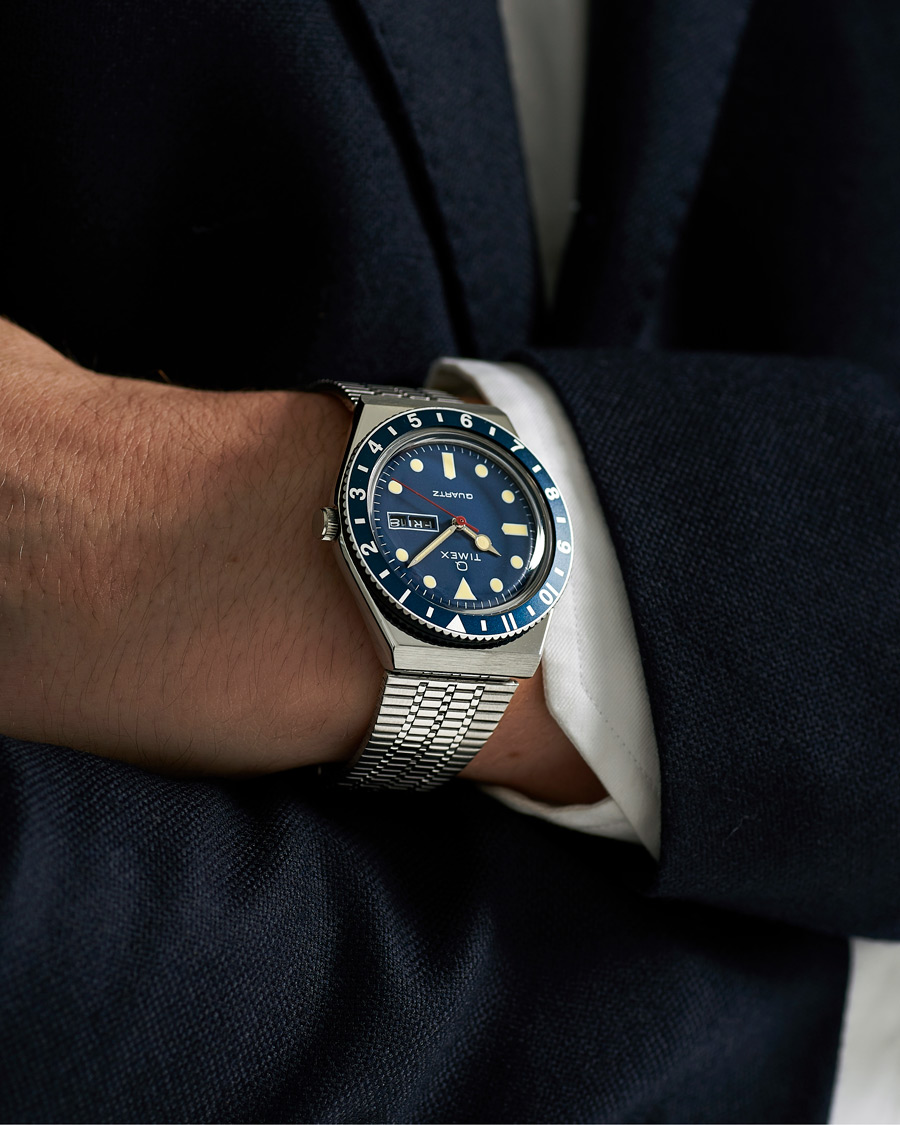 Mies | Timex Q Reissue 1979 Steel/Blue | Timex | Q Reissue 1979 Steel/Blue