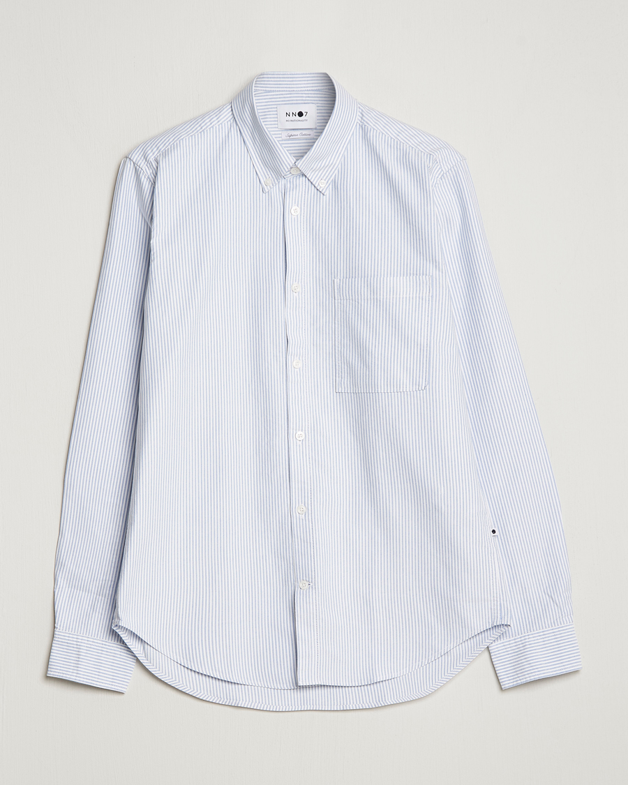 Miehet |  | NN07 | Arne Button Down Oxford Shirt Blue/White