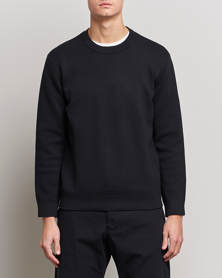 Mies |  | NN07 | Luis Knitted Crew Neck Sweater Black