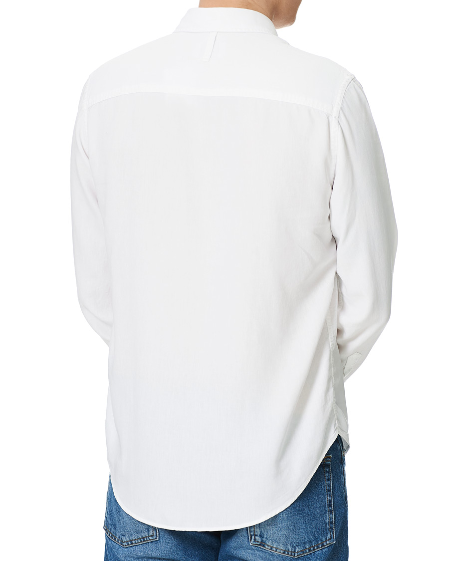 Mies | Kauluspaidat | NN07 | Arne Tencel/Linen Shirt White
