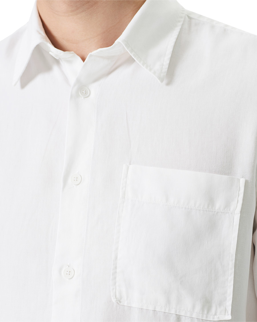 Mies | Kauluspaidat | NN07 | Arne Tencel/Linen Shirt White