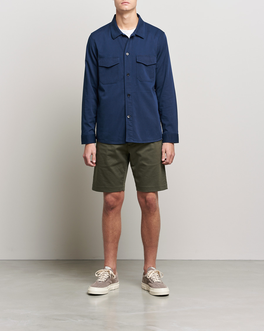 Mies | Kauluspaidat | NN07 | Bernard Tencel Overshirt Navy