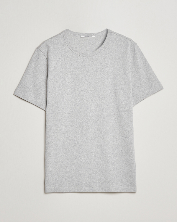 Mies | T-paidat | A Day's March | Heavyweight T-Shirt Grey Melange