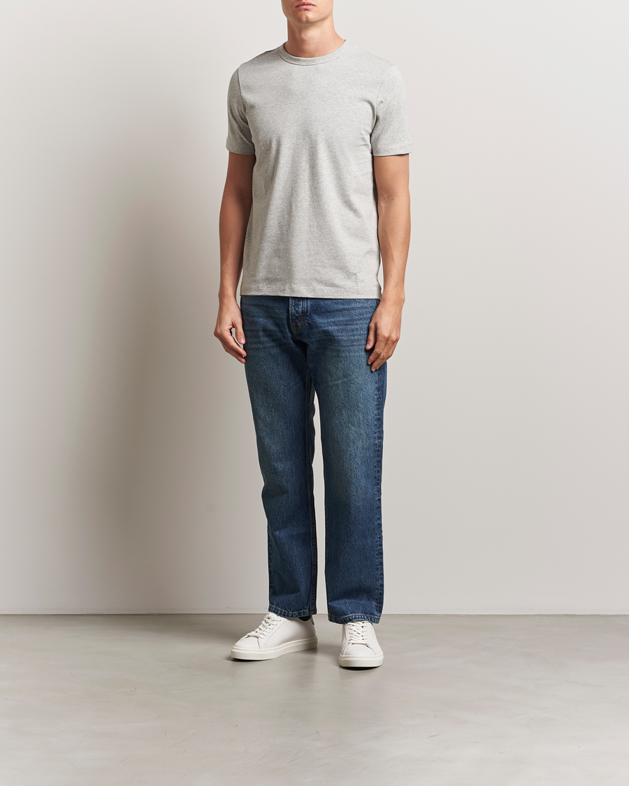 Mies | T-paidat | A Day's March | Heavyweight T-Shirt Grey Melange