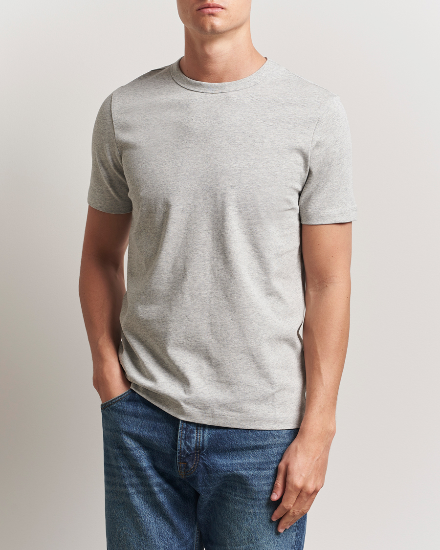 Mies | T-paidat | A Day's March | Heavyweight T-Shirt Grey Melange