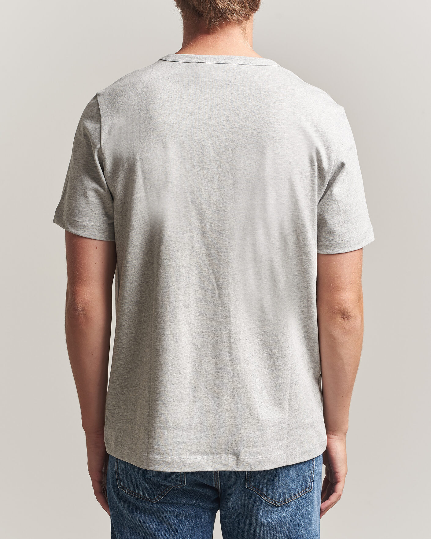 Mies | T-paidat | A Day's March | Heavyweight T-Shirt Grey Melange