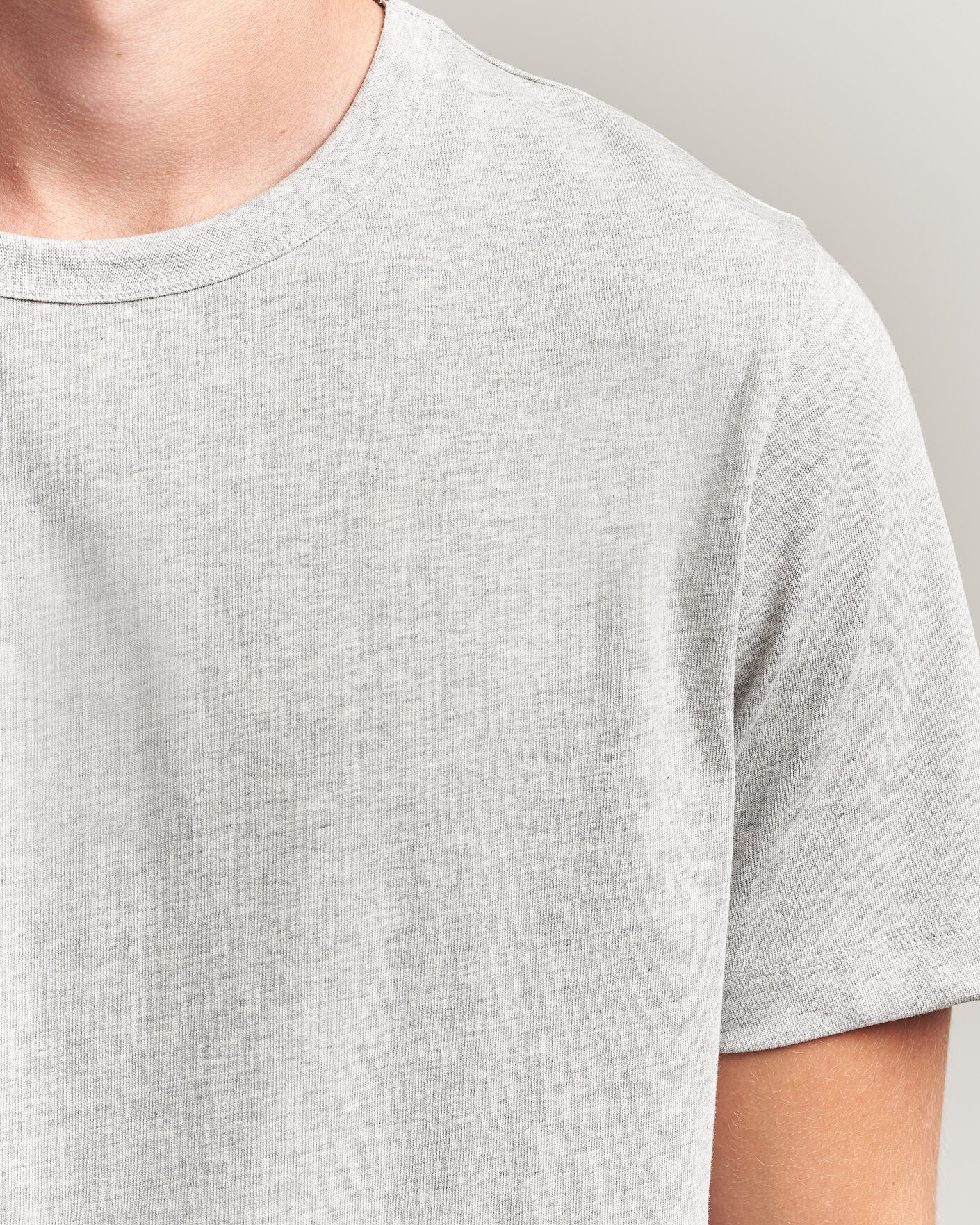 Mies | T-paidat | A Day's March | Heavyweight T-Shirt Grey Melange