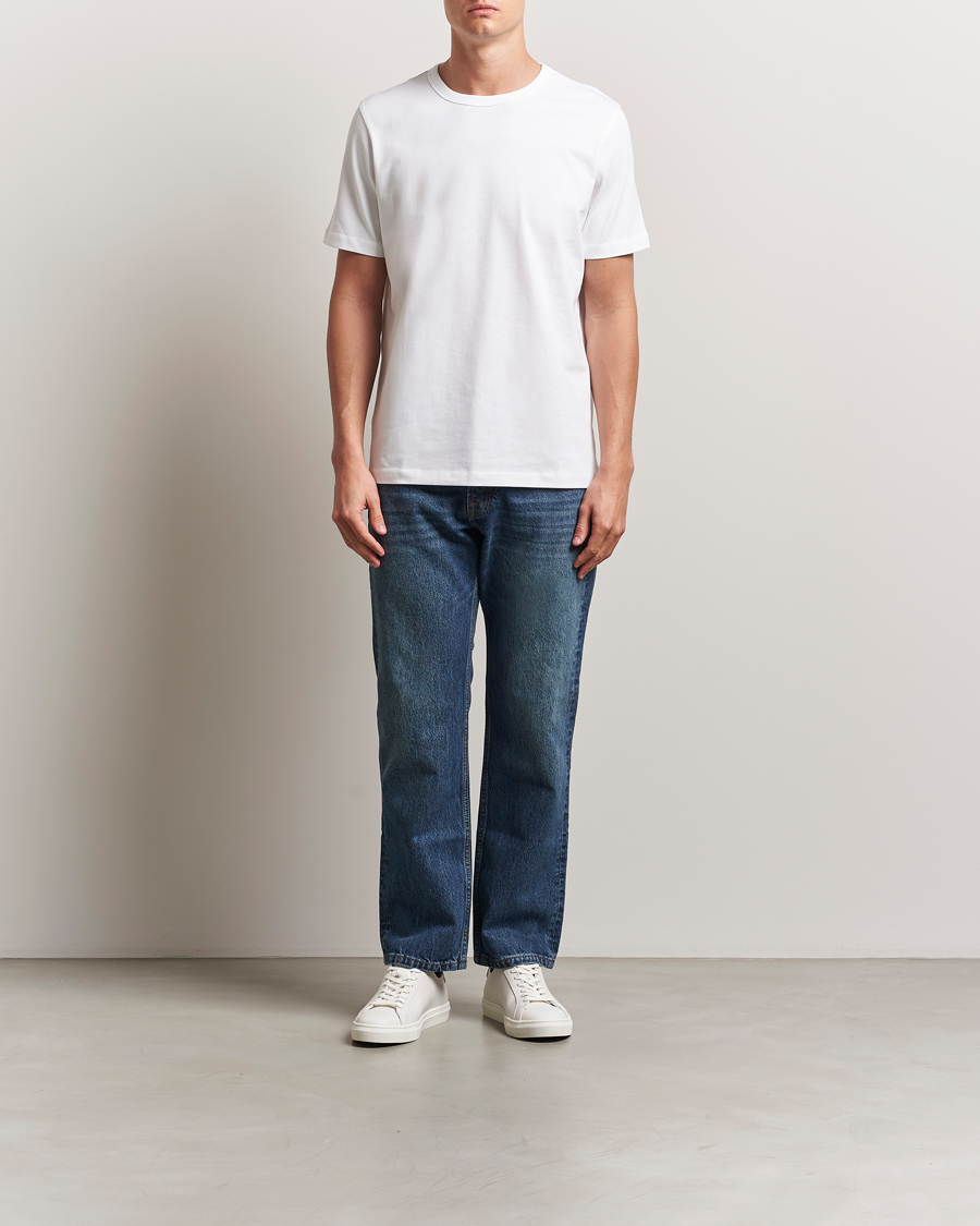 Mies | T-paidat | A Day's March | Heavyweight T-Shirt White