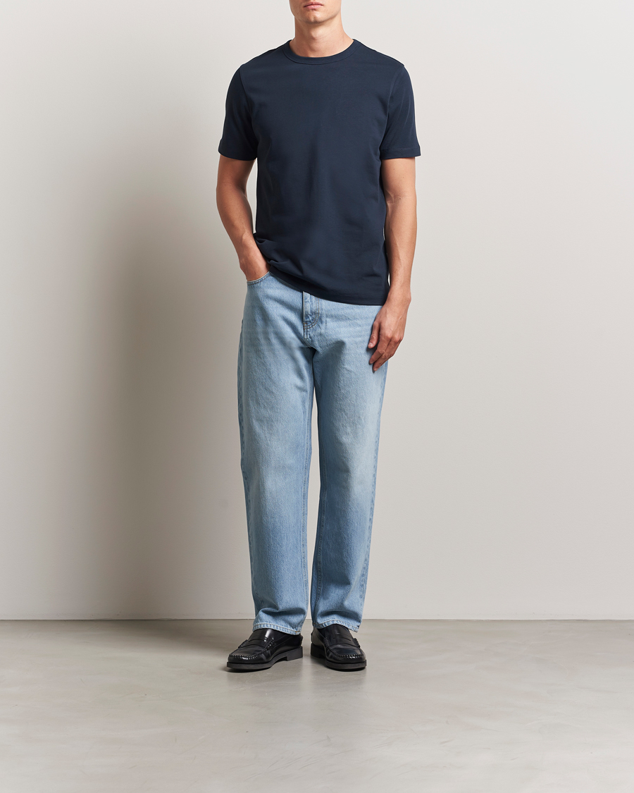 Mies | T-paidat | A Day's March | Heavyweight T-Shirt Navy
